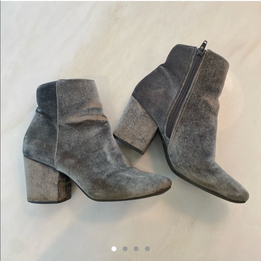 Velvet topshop shoes